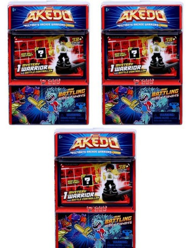 Akedo Ultimate Arcade Warrios blister with character and controller GIOAKE03000 Giochi Preziosi | Futurartshop.com