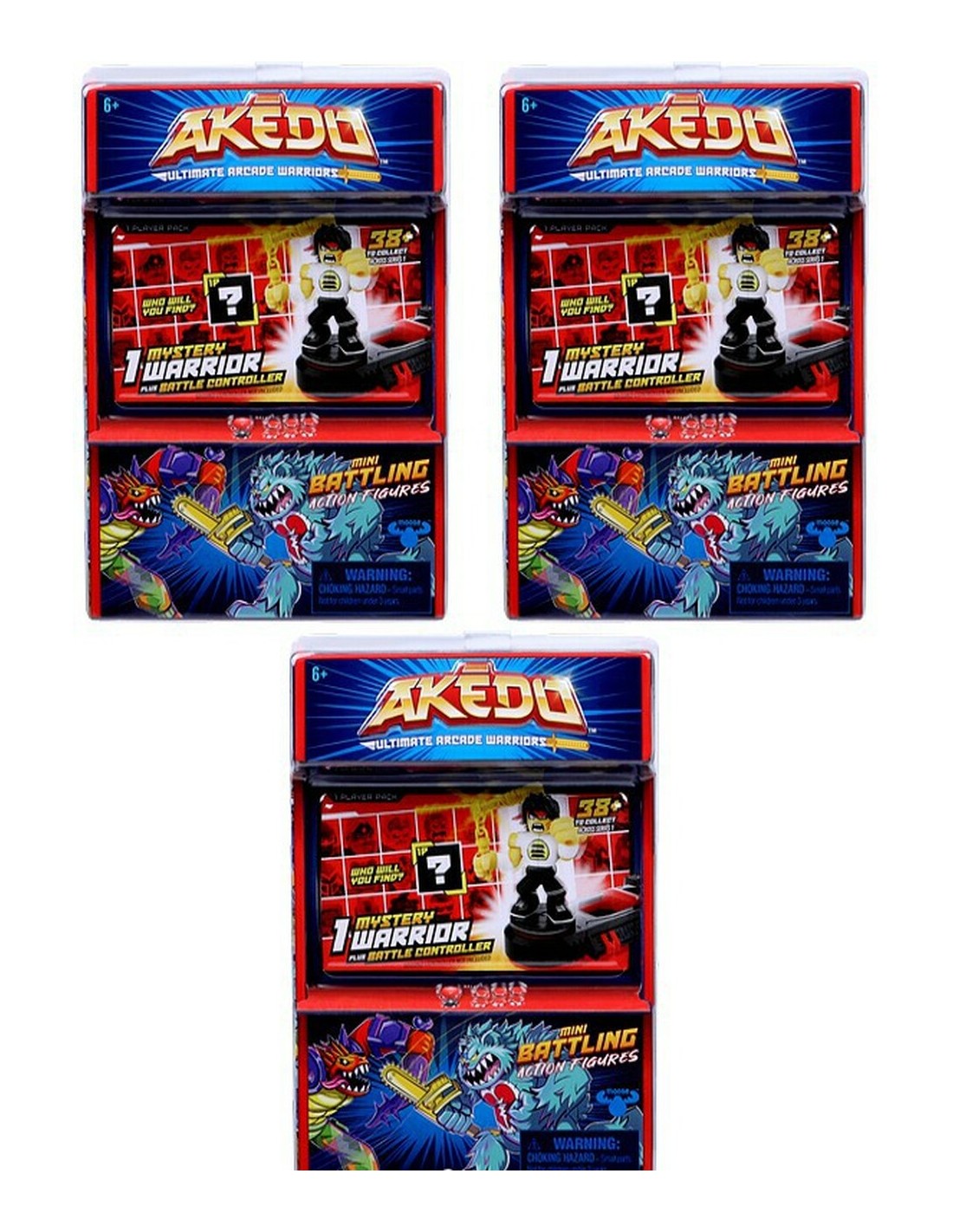 Blister Akedo Ultimate Arcade Warrios avec personnage et contrôleur