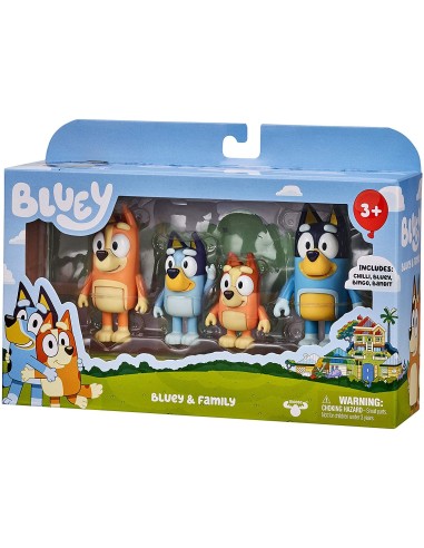 Bluey Pack 4 characters-assorted GIOBLY01000 Giochi Preziosi | Futurartshop.com