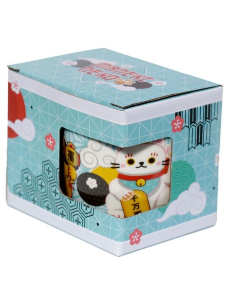 Porcelain mug Neko Cat lucky charm 350 ml PUCMUG366 Futurart | Futurartshop.com