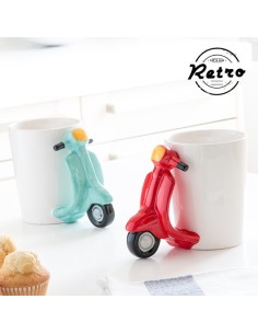 Tazza in ceramica con manico a forma di scooter 350 ml - 2 colori OTB78/8274 Out of The Blue | Futurartshop.com