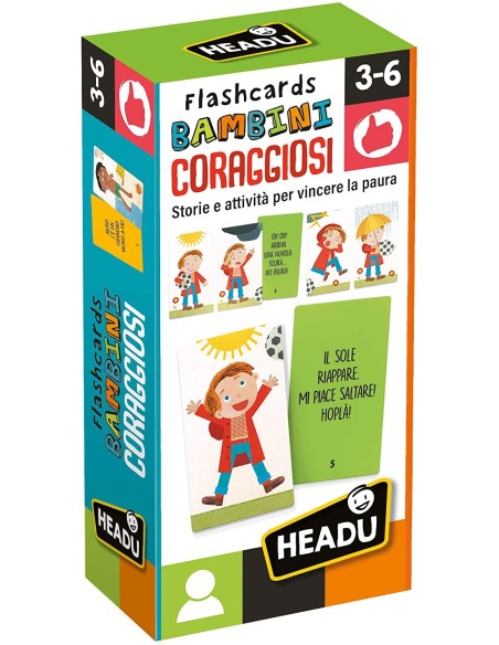Flashcards Bambini coraggiosi HEAIT27866 Headu | Futurartshop.com