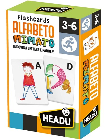 Flashcards Alfabeto mimato HEAIT27804 Headu | Futurartshop.com