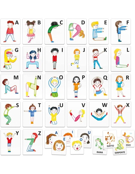 Flashcards Alfabeto mimato HEAIT27804 Headu | Futurartshop.com