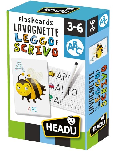 Flashcards Lavagnette leggo e scrivo HEAIT23769 Headu | Futurartshop.com