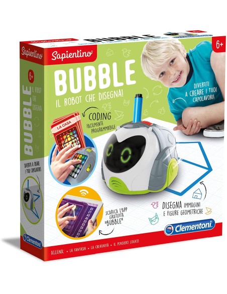 Bubble - Il Robot che disegna CLE16621 Clementoni | Futurartshop.com