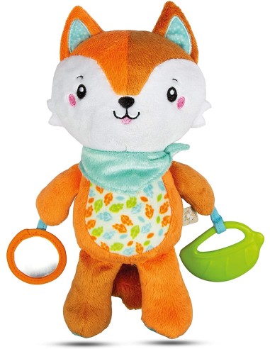 Plush Fox for first months-Happ Fo Fo act CLE17271 Clementoni | Futurartshop.com