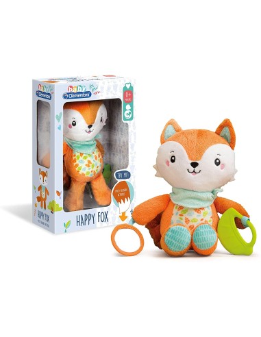 Peluche Volpe per primi mesi - Happy Fox activity CLE17271 Clementoni | Futurartshop.com
