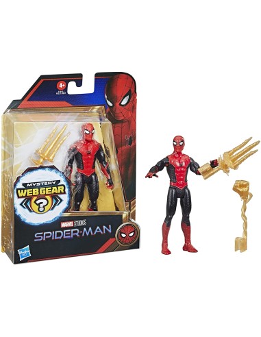 Spider-Man Mystery Web Gear with red and black suit 15 cm HASF2031/F1912 Hasbro | Futurartshop.com