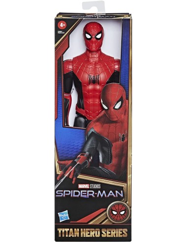 Spider-Man Titan Hero con nuova tuta rossa e nera 30 cm HASF0233/F2052 Hasbro | Futurartshop.com
