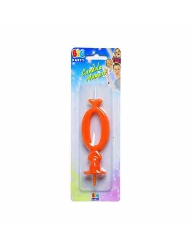 Candela Maxi Numero 0 Arancione BIM0002393 Como Giochi  | Futurartshop.com