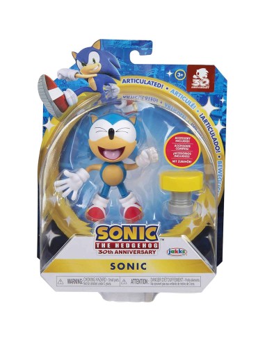 Sonic personaggio Sonic Spring 9 cm - 30th anniversary OLD40893 Jakks Pacific | Futurartshop.com