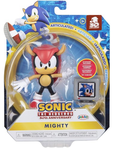 Sonic personaggio Mighty con monitor - 9 cm 30th anniversary OLD40907 Jakks Pacific | Futurartshop.com