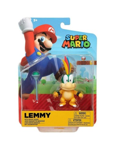 Super Mario personaggio Lammy con bacchetta magica - 11 cm JAK40674 Jakks Pacific | Futurartshop.com