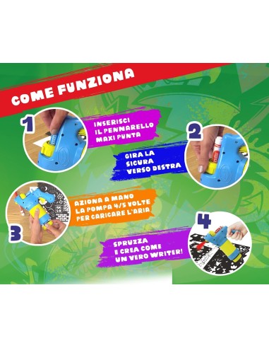 Color Spray Easy with 5 markers CRA25-7494 Crayola | Futurartshop.com