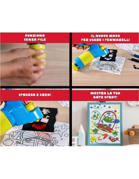 Color Spray Easy with 5 markers CRA25-7494 Crayola | Futurartshop.com