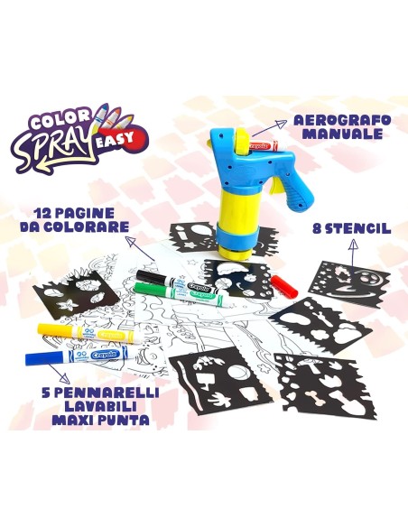 Color Spray Easy with 5 markers CRA25-7494 Crayola | Futurartshop.com