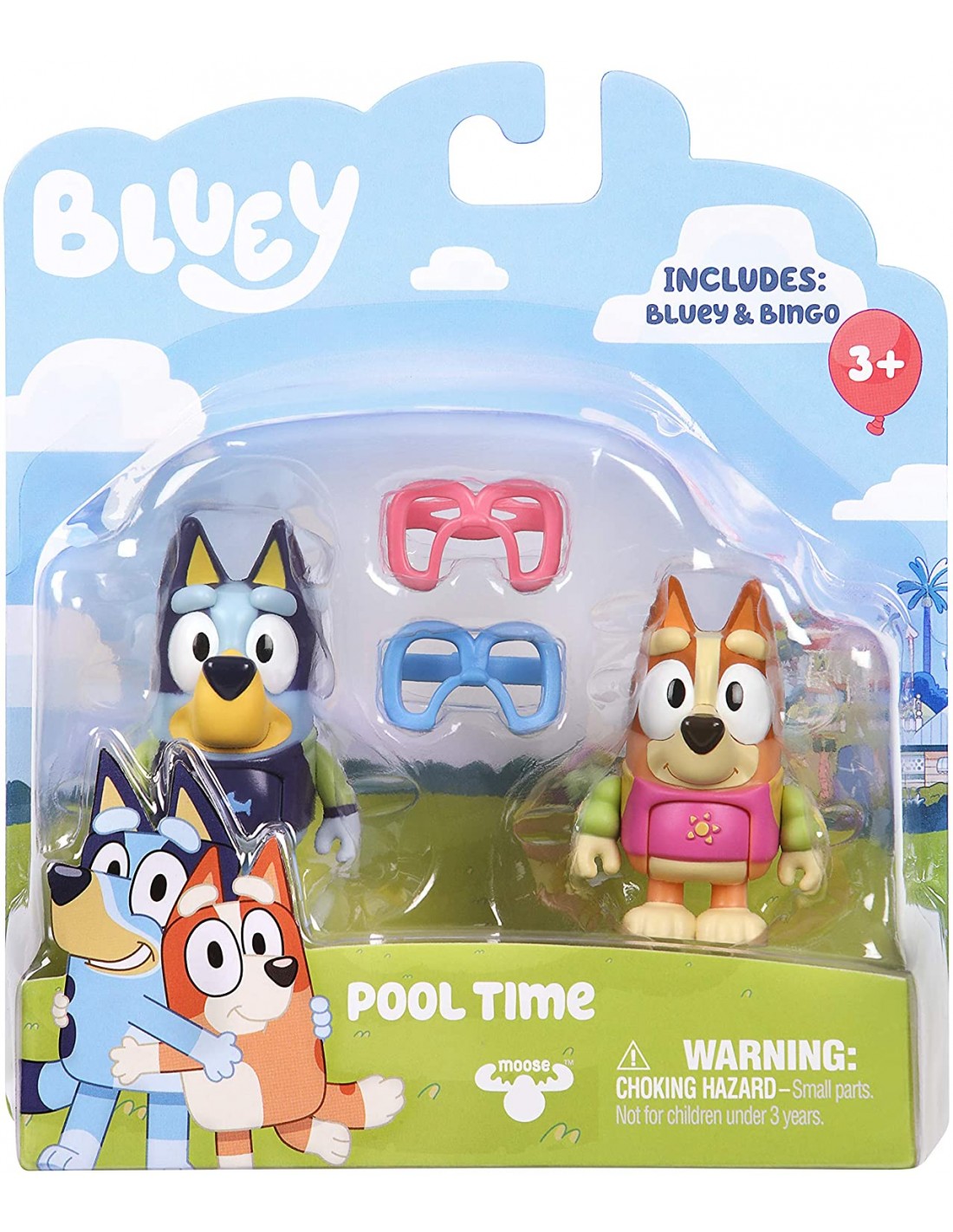 Bluey - Personnages Bluey et journée de bingo à la piscine Giochi P