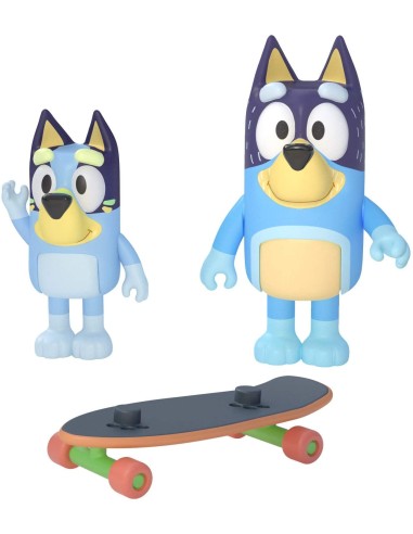 Bluey-Bluey and Bandit characters on the skateboard GIOBLY00000-3 Giochi Preziosi | Futurartshop.com