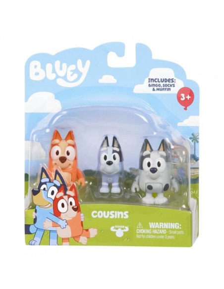 Bluey - personaggi Bingo e i cugini Socks e Muffin GIOBLY00000-4 Giochi Preziosi | Futurartshop.com