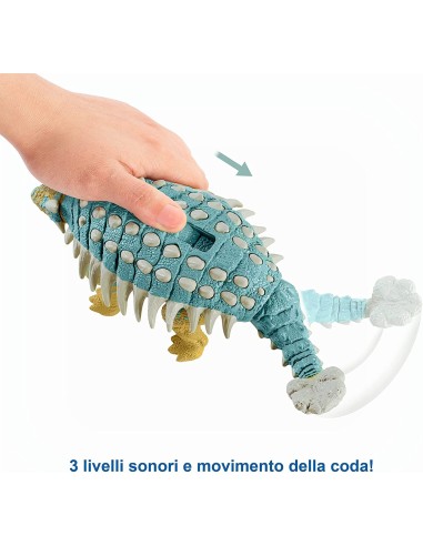 Jurassic World-Ankylosaurus Bumpy Roar Attack HUNGWD06/GWY27 Mattel | Futurartshop.com