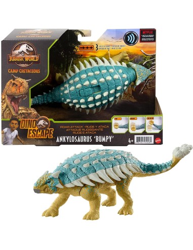 Jurassic World - Anchilosauro Bumpy Roar Attack HUNGWD06/GWY27 Mattel | Futurartshop.com