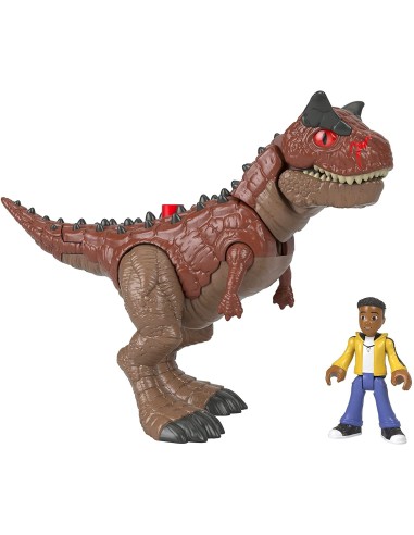Imaginext Jurassic World - Carnotaurus con Darius HUNFMX88/HCH99 Mattel | Futurartshop.com