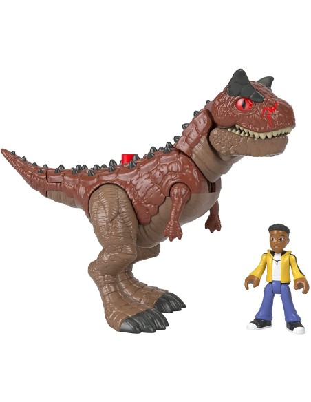 Imaginext Jurassic World - Carnotaurus con Darius HUNFMX88/HCH99 Mattel | Futurartshop.com