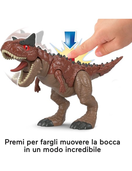Imaginext Jurassic World-Carnotaurus with Darius HUNFMX88/HCH99 Mattel | Futurartshop.com