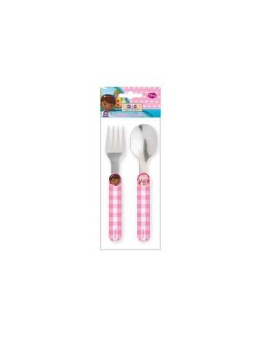Set cucchiaio e forchetta Dott. Peluche DEG123503 Cartorama | Futurartshop.com