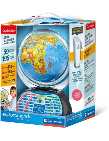 Sapientino - Esploramondo Digitale Interactive globe CLE12097 Clementoni | Futurartshop.com