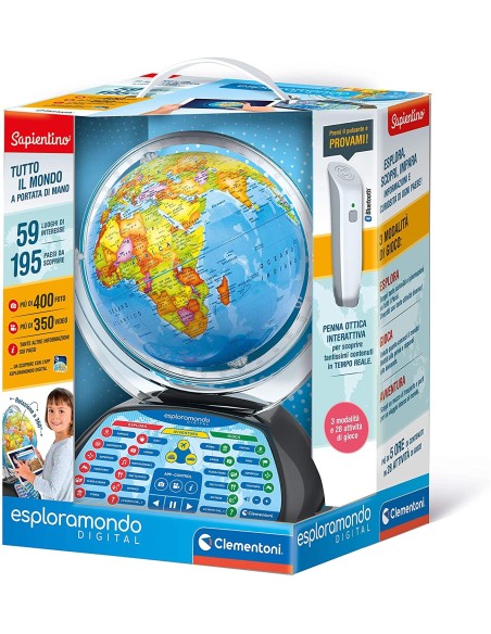 Sapientino - Esploramondo Digitale Globo interattivo CLE12097 Clementoni | Futurartshop.com