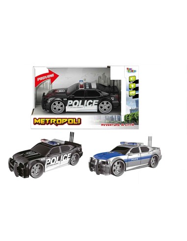 Scale police car with lights and sounds in 1: 16 scale - 2 colors TOY27443 Toys Garden | Futurartshop.com