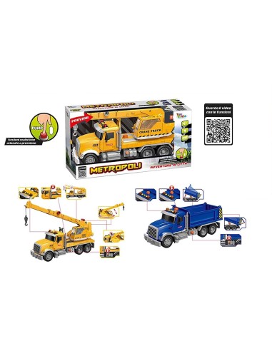 1: 12 scale construction truck-2 models TOY27493 Toys Garden | Futurartshop.com