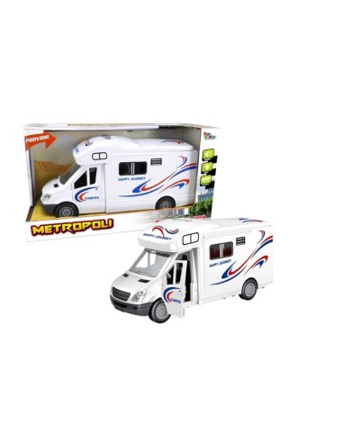 Camper Van Lights & Sounds Scale 1:16 Friction TOY27556 Toys Garden | Futurartshop.com