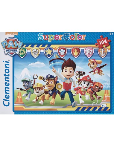 Paw Patrol Puzzle supercolor - 104 pezzi CLE27945 Clementoni | Futurartshop.com