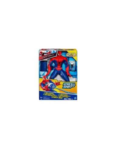 Hasbro Marvel - Motocicletta Spara-Ragnatele Di Spider-Man Con Action Figure 10 Cm E 2 Missili. Giocattolo Per Bambini 4+ Anni