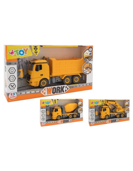 Removable trucks with lights and sounds-3 models GLO39881 Globo | Futurartshop.com