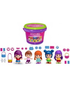 Pin SECC pin bucket mi mi and match with 5 characters FAM700015655 Famosa | Futurartshop.com