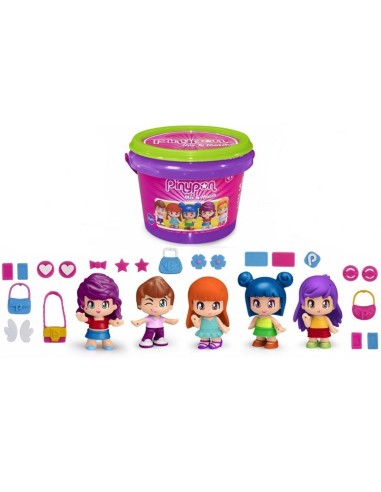 PinyPon secchiello mix e match con 5 personaggi FAM700015655 Famosa | Futurartshop.com