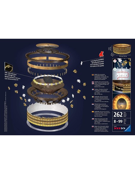 Puzzle 3D - Colosseo night edition RAV111480 Ravensburger | Futurartshop.com