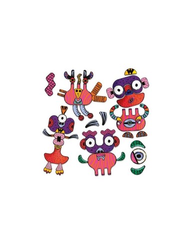 Funn Inc Monsters interlocking game HEAMU28580 Headu | Futurartshop.com