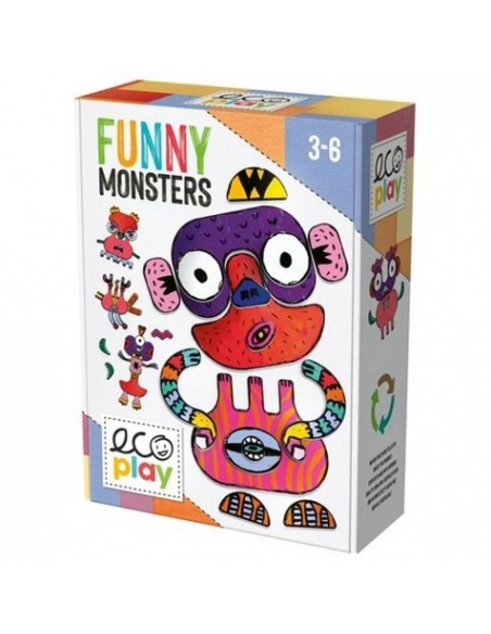 Funn Inc Monsters interlocking game HEAMU28580 Headu | Futurartshop.com