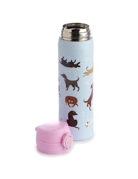 Borraccia termica in acciaio con cani - 470 ml PUCBOT147 Futurart | Futurartshop.com