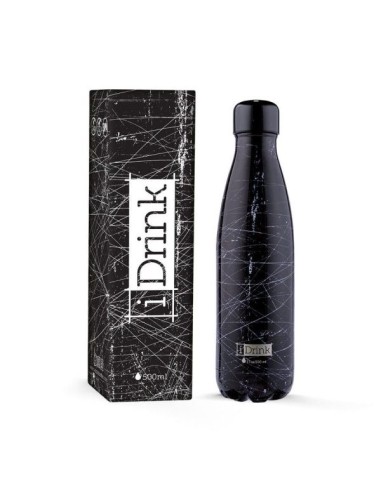 I Drink - Borraccia termica in acciaio colore nero grunge 500 ml TOTID0088 Futurart | Futurartshop.com