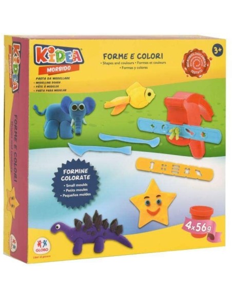 Kidea soft - modeling dough with press and molds GLO40340 Globo | Futurartshop.com