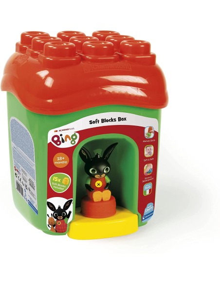 Bing-bucket soft bricks 15 pieces CLE17692 Clementoni | Futurartshop.com
