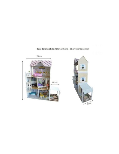Villa of dolls-Princip Bella beautiful 120 cm GIOGGI210118 Giochi Preziosi | Futurartshop.com