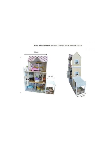 Villa of dolls-Princip Bella beautiful 120 cm GIOGGI210118 Giochi Preziosi | Futurartshop.com
