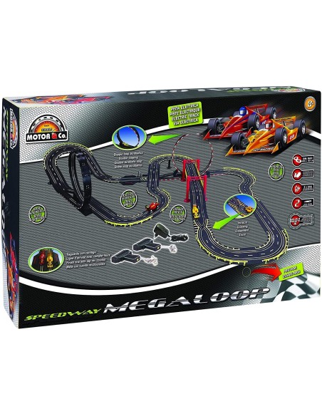 Megaloop F1 electric track with 2 vehicles included GIORDF51869 Giochi Preziosi | Futurartshop.com